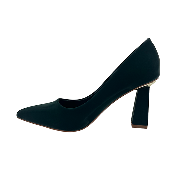 Square Medium Heel Pointy Court - 1008