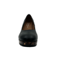 Leather Upper On Medium Wedge - 1069