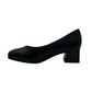 Leather Low Heel Court - 1081
