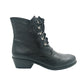 Leather Front Lace Up Ankle Boot - 1109
