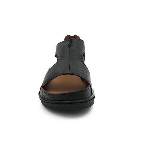 Leather Comfort Closed Back Sandal - 1115