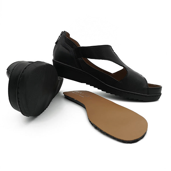 Leather Comfort Closed Back Sandal - 1115