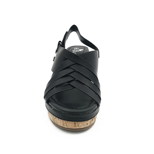 High Cork Wedge Sandal - 1128