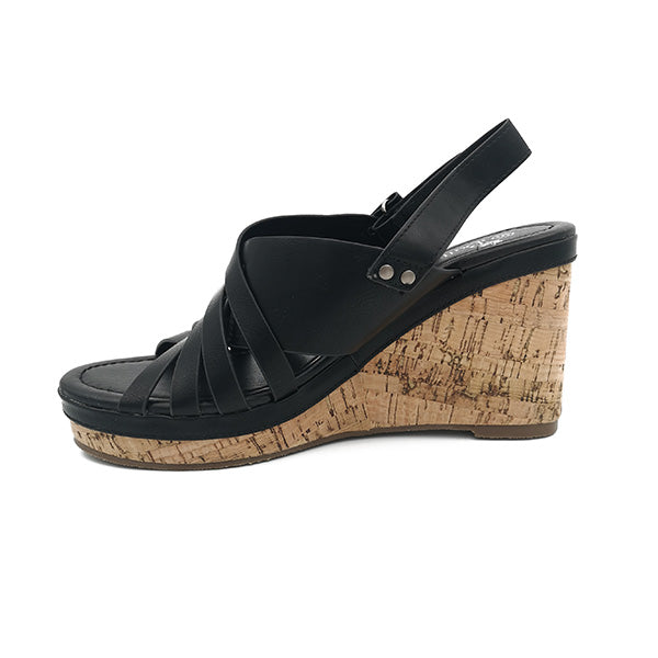 High Cork Wedge Sandal - 1128