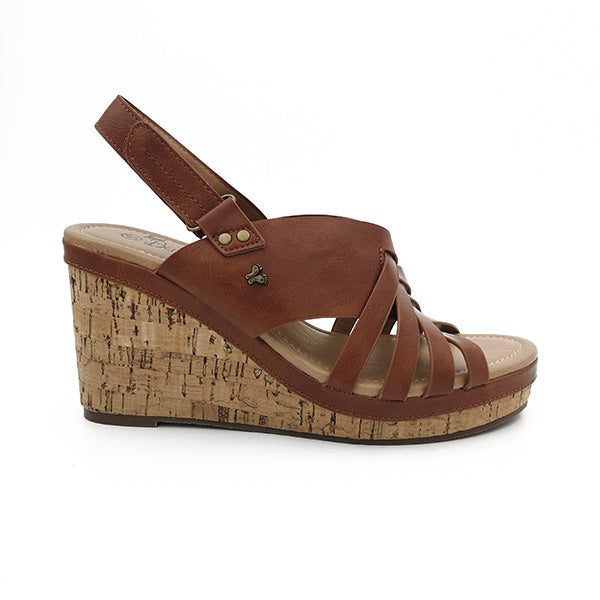 High Cork Wedge Sandal - 1128