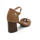 Medium Block Heel Peep Toe Sandal - 1129