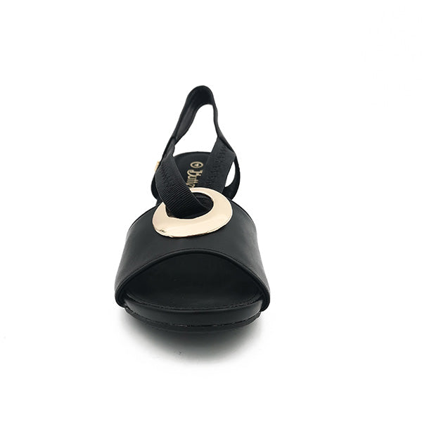 Elegant Medium Wedge With Open Toe - 1133