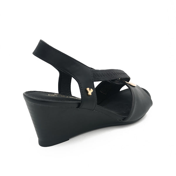 Elegant Medium Wedge With Open Toe - 1133