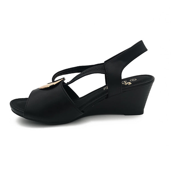 Elegant Medium Wedge With Open Toe - 1133