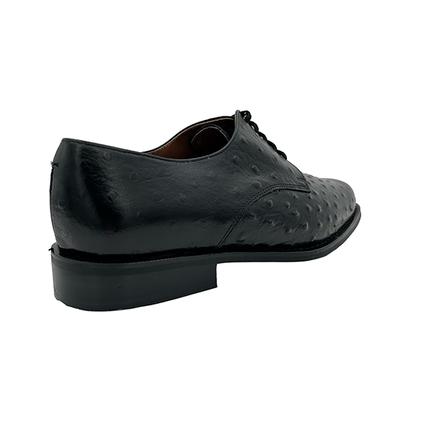 Leather Mens Formal With Ostrich Print Look - 1135