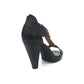 Leather Medium High Heel T-Bar - 1136