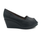 Leather Medium Wedge Peep Toe - 1137