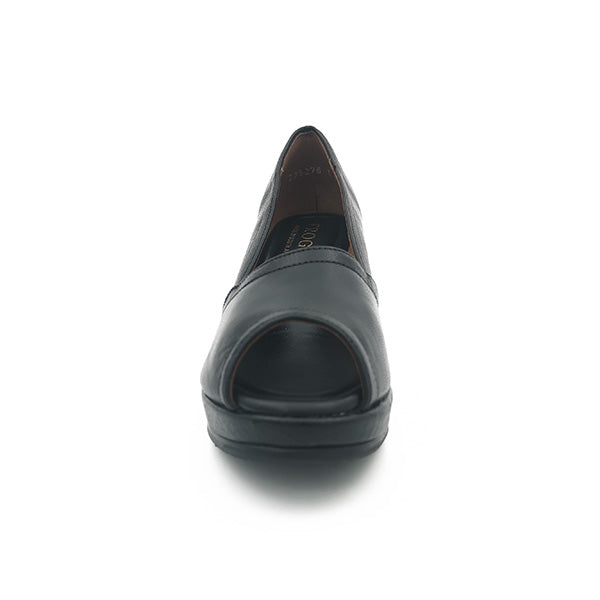 Leather Medium Wedge Peep Toe - 1137