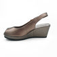 Leather Peep Toe Sling Back - 1138