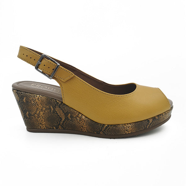 Leather Peep Toe Sling Back - 1138