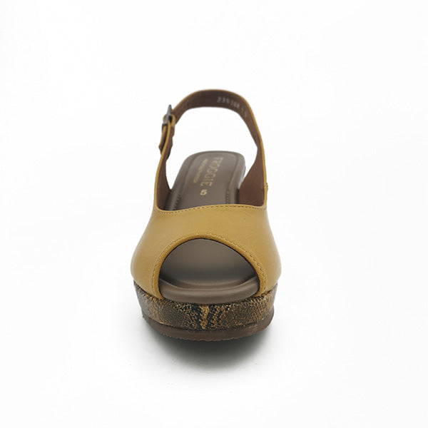 Leather Peep Toe Sling Back - 1138