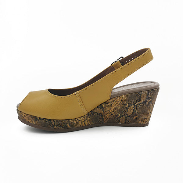 Leather Peep Toe Sling Back - 1138