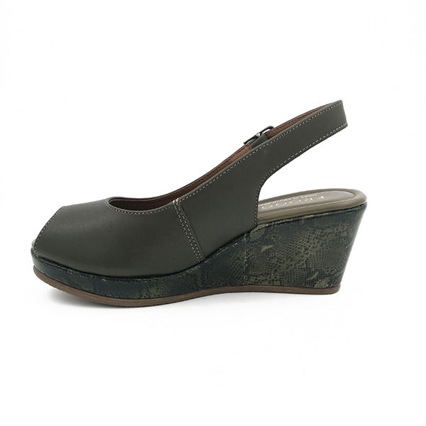 Leather Peep Toe Sling Back - 1138
