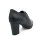 Leather Lace Up On Heel - 1139
