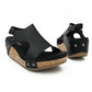 Open Toe Sandal On Medium Wedge - 1151
