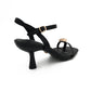 Medium Heel Toe Piece Evening Sandal - 1152