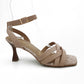 Open Toe Sandal On Medium Heel - 1153