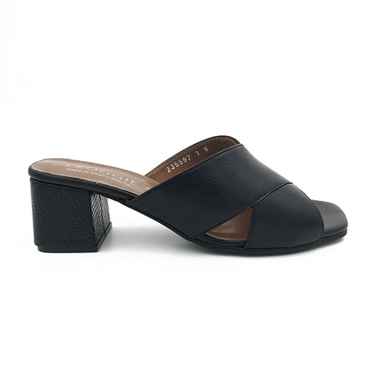 Medium Heel Leather Sandal - 1162