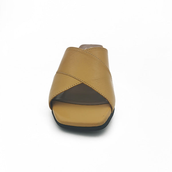 Medium Heel Leather Sandal - 1162