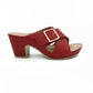 Medium Heel Open Toe With Velcro Strap - 1164