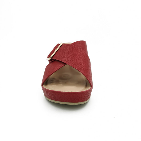 Medium Heel Open Toe With Velcro Strap - 1164