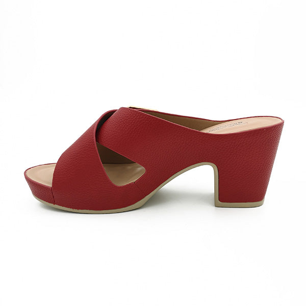 Medium Heel Open Toe With Velcro Strap - 1164