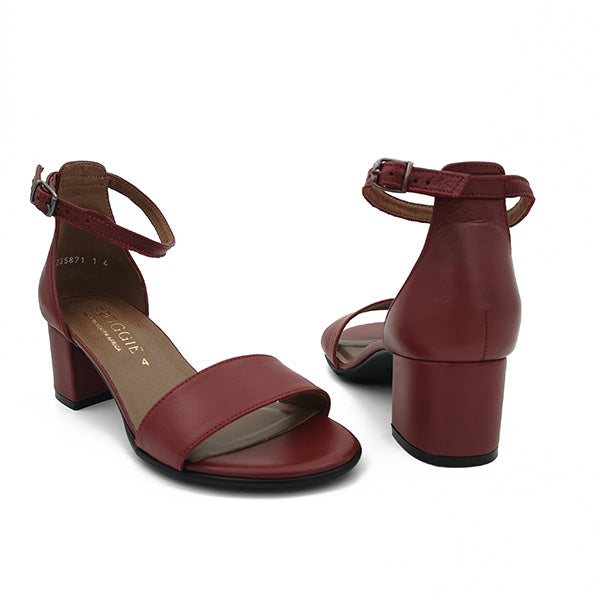 Medium Block Heel Open Toe Sandal - 1168