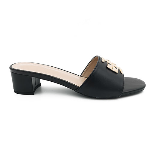Low Heel Slip On Sandal - 1173