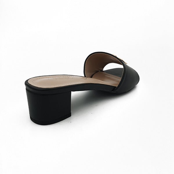 Low Heel Slip On Sandal - 1173