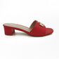 Low Heel Slip On Sandal - 1173