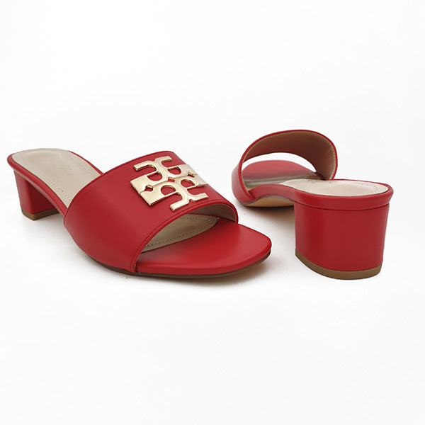 Low Heel Slip On Sandal - 1173