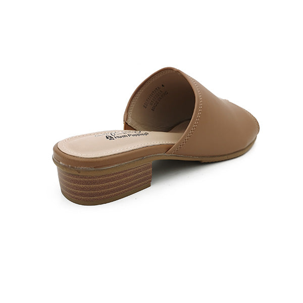 Low Block Heel Open Toe Mule - 1182