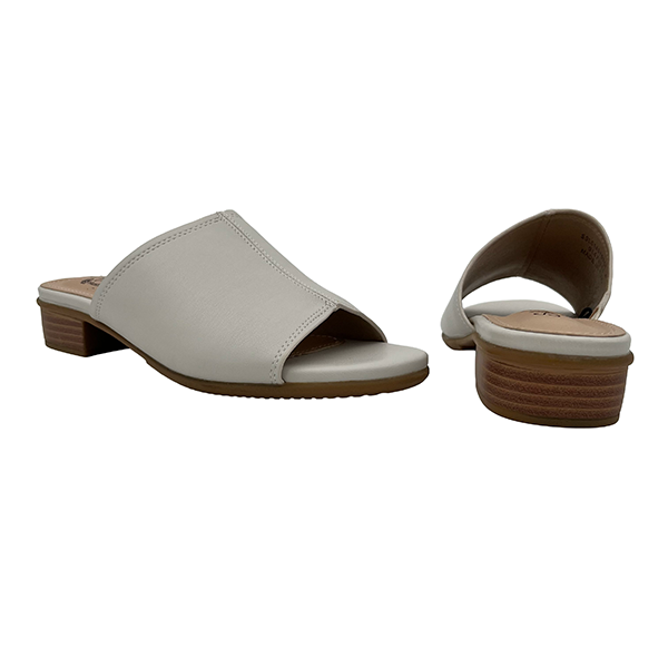 Low Block Heel Open Toe Mule - 1182