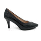 Medium Heel Patent Combo Court - 1183