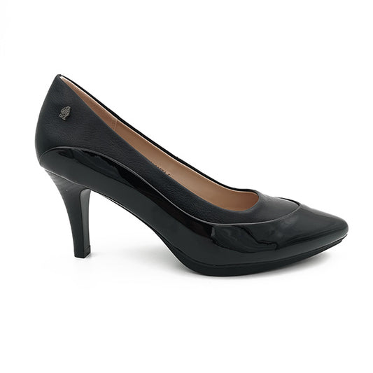 Medium Heel Patent Combo Court - 1183