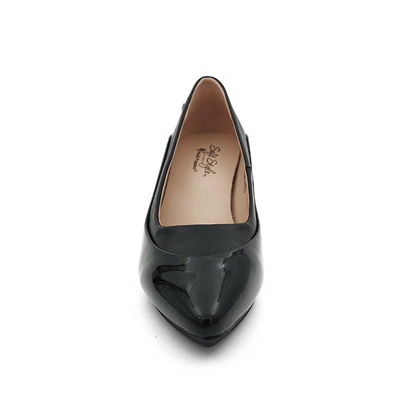 Medium Heel Patent Combo Court - 1183