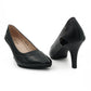 Medium Heel Patent Combo Court - 1183