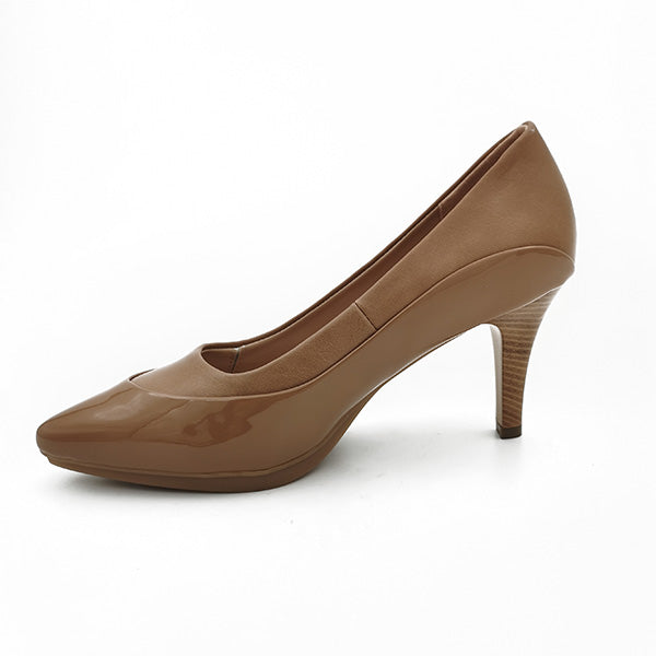 Medium Heel Patent Combo Court - 1183
