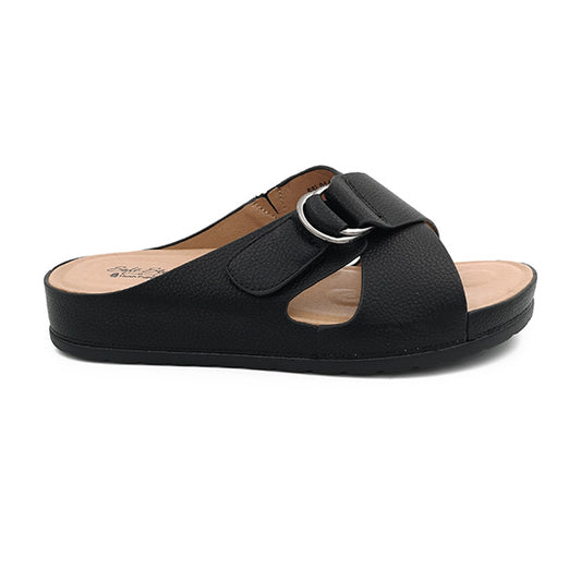 Cross Over Vamp Slip On Sandal - 1184