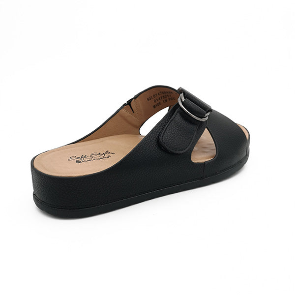 Cross Over Vamp Slip On Sandal - 1184