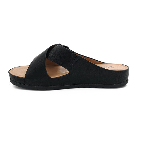 Cross Over Vamp Slip On Sandal - 1184