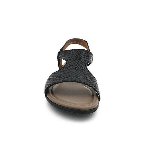 Leather Low Heel open Toe Sandal - 1185