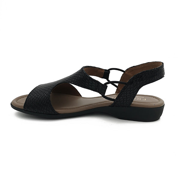 Leather Low Heel open Toe Sandal - 1185