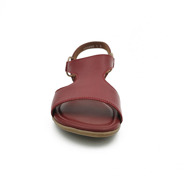 Leather Low Heel open Toe Sandal - 1185