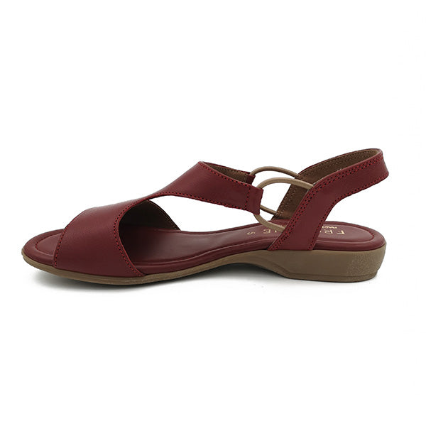 Leather Low Heel open Toe Sandal - 1185